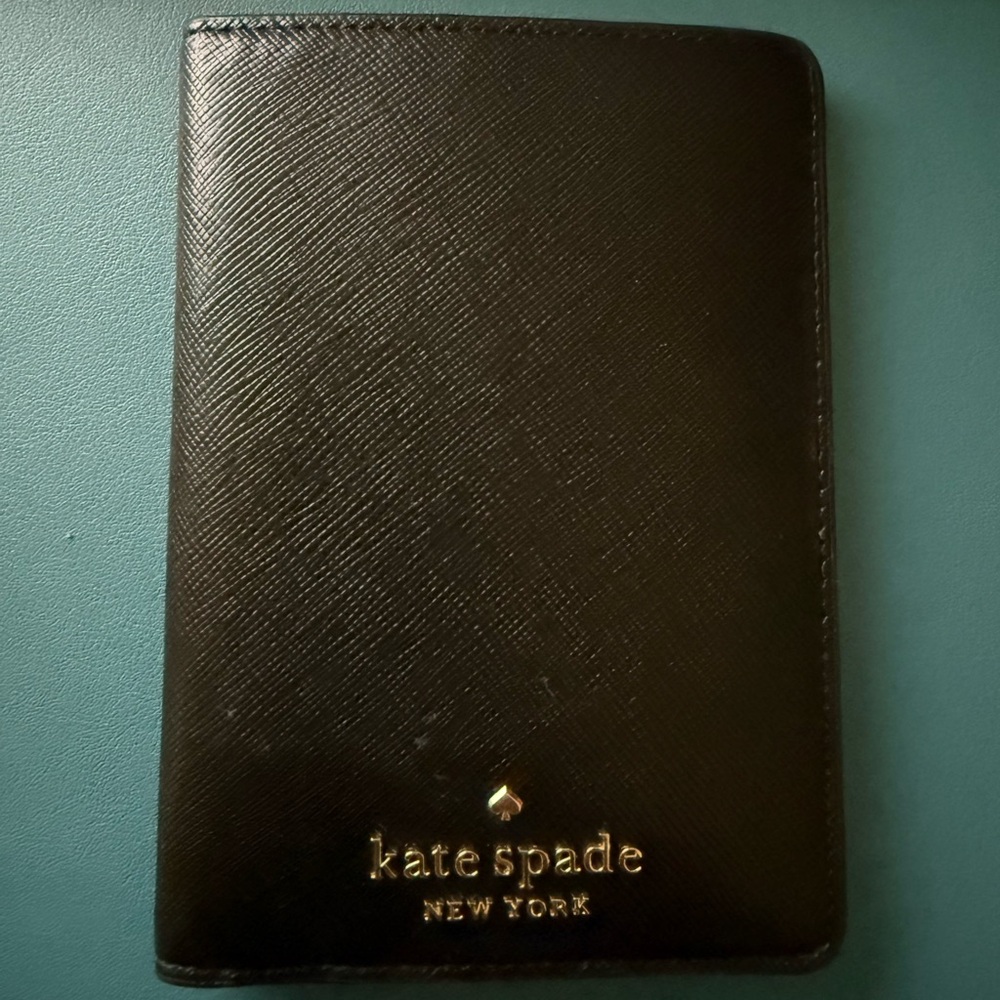 Kate Spade Black Passport Cover